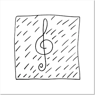 Musical note Posters and Art